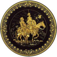PLATO DAMASQUINADO 20CM, ACABADO ESPECIAL, ORO DE TOLEDO 24K - Imagen 3