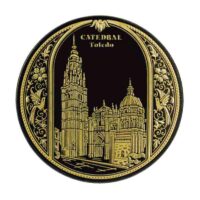 PLATO DAMASQUINADO 8CM, ORO DE TOLEDO 24K - Imagen 5