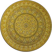 PLATO DAMASQUINADO 35CM, ACABADO ESPECIAL, ORO DE TOLEDO 24K - Imagen 2
