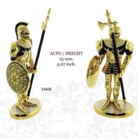 GUERRERO MEDIEVAL DAMASQUINADO, ORO DE TOLEDO 24K