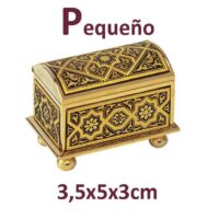 JOYERO (PEQUEÑO) DAMASQUINADO, ORO DE TOLEDO 24K