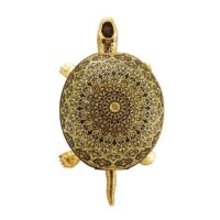 TORTUGA DAMASQUINADA, ORO DE TOLEDO 24K