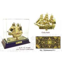 BARCO CUTTY SHARK DAMASQUINADO, ORO DE TOLEDO 24K