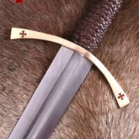 ESPADA TEMPLARIA CON CRUZ DE ZARPA - Imagen 6