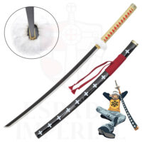 KATANA DE TRAFALGAR LAW ROJA, BAMBÚ, ONE PIECE