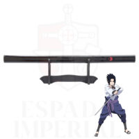 MINI KATANA DE SASUKE UCHIHA, NARUTO (negra) - Imagen 2