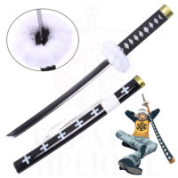 MINI KATANA DE TRAFALGAR LAW NEGRA, ONE PIECE