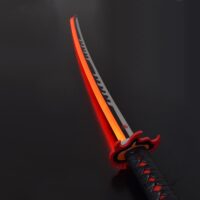 KATANA DE TANJIRO KAMADO, HOJA ACERO Y LUZ LED, DEMON SLAYER - Imagen 2
