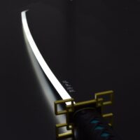 KATANA DE MUICHIRO TOKITO, HOJA DE ACERO Y LUZ LED, DEMON SLAYER - Imagen 2